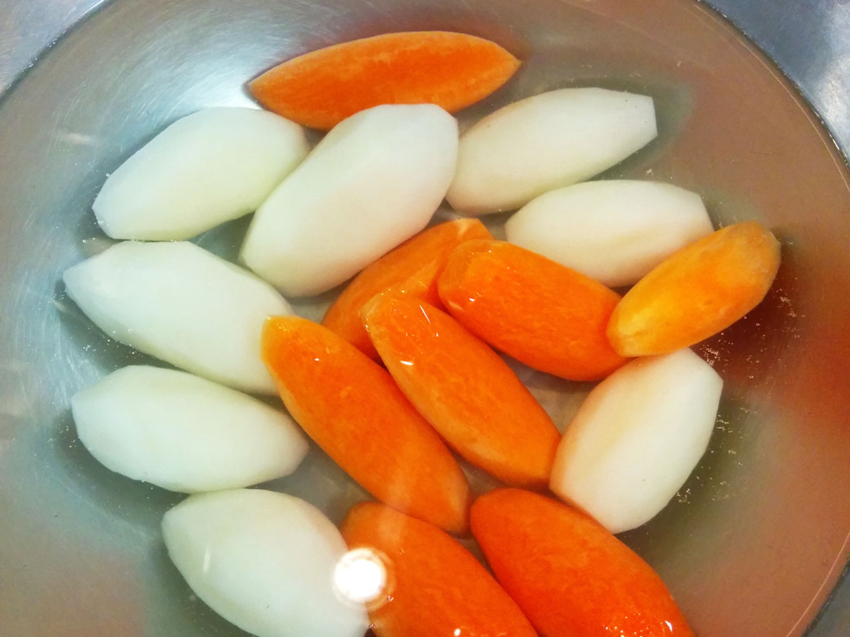 Tournage vegetables