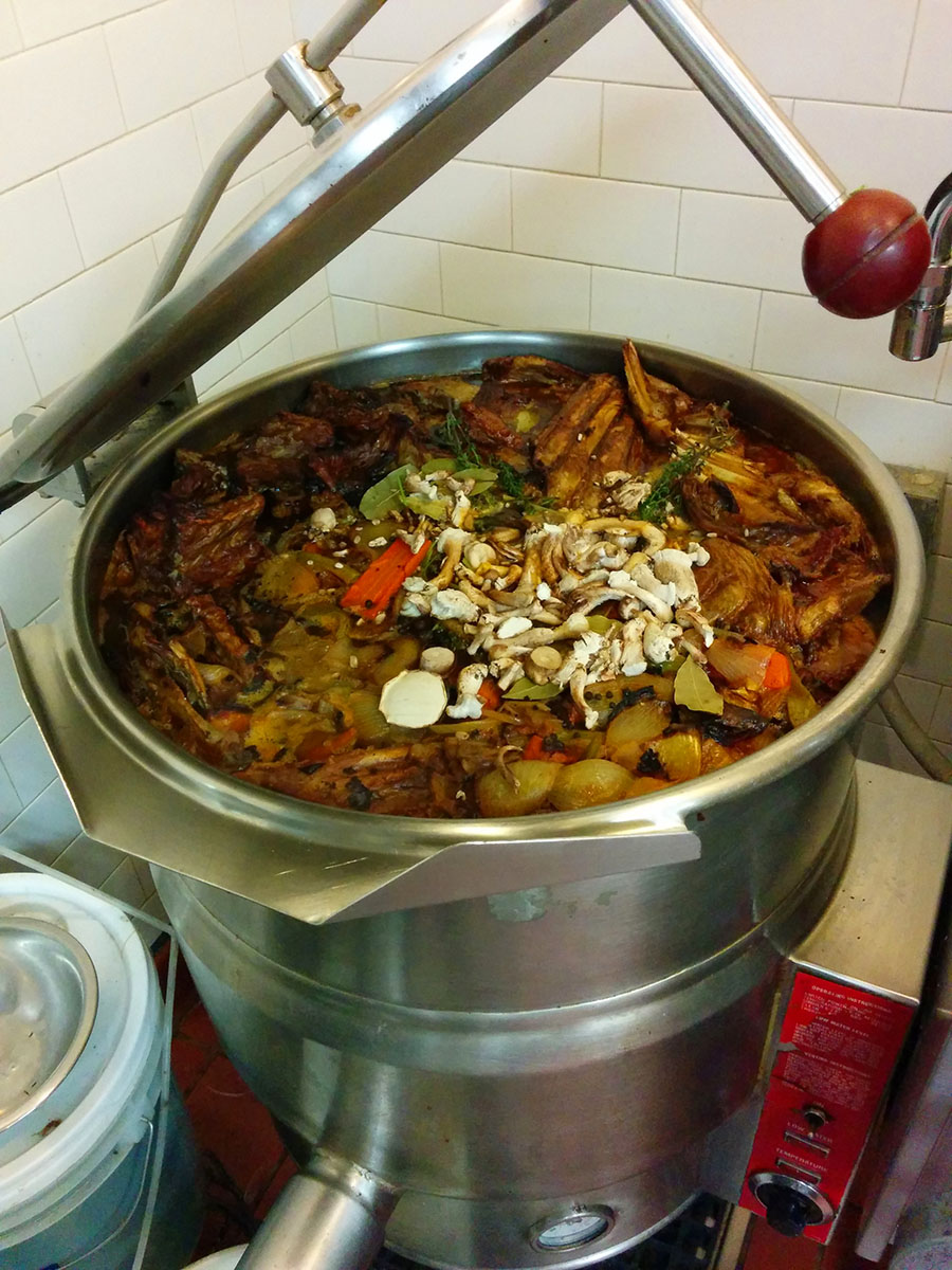 Veal stock in progress
